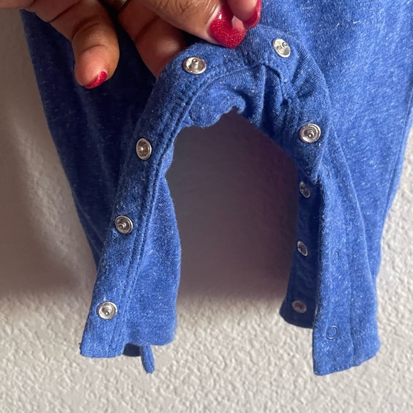 Baby Boy Henley Onesie - Picture 2 of 4